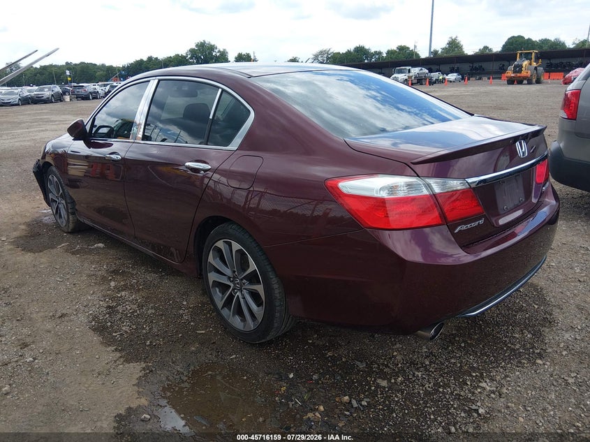 Vin: 1hgcr2f51ea184420, lot: 46214841, honda accord sport 20143
