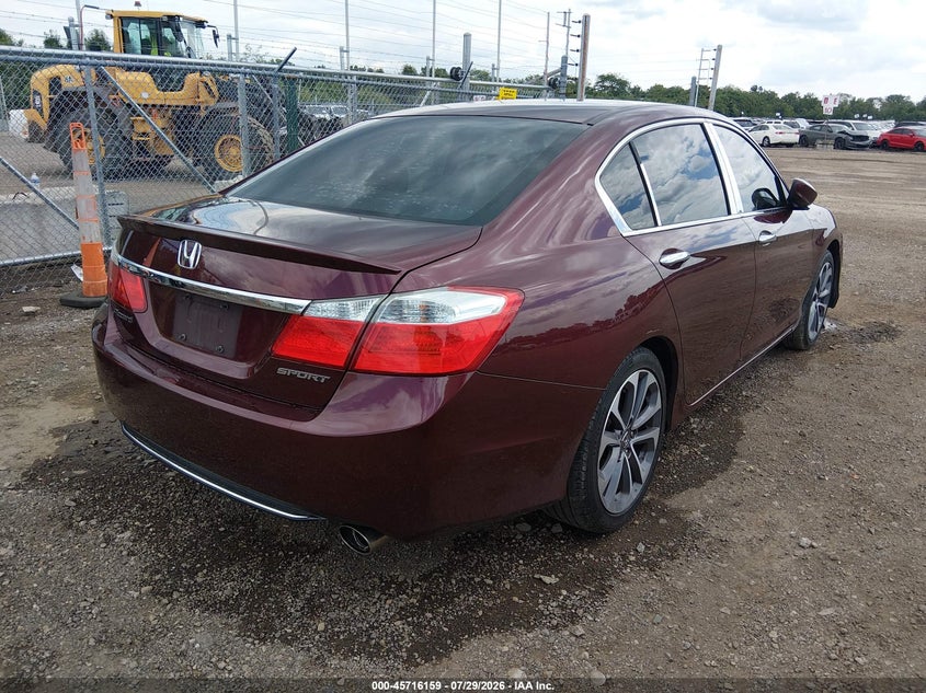 Vin: 1hgcr2f51ea184420, lot: 46214841, honda accord sport 20144