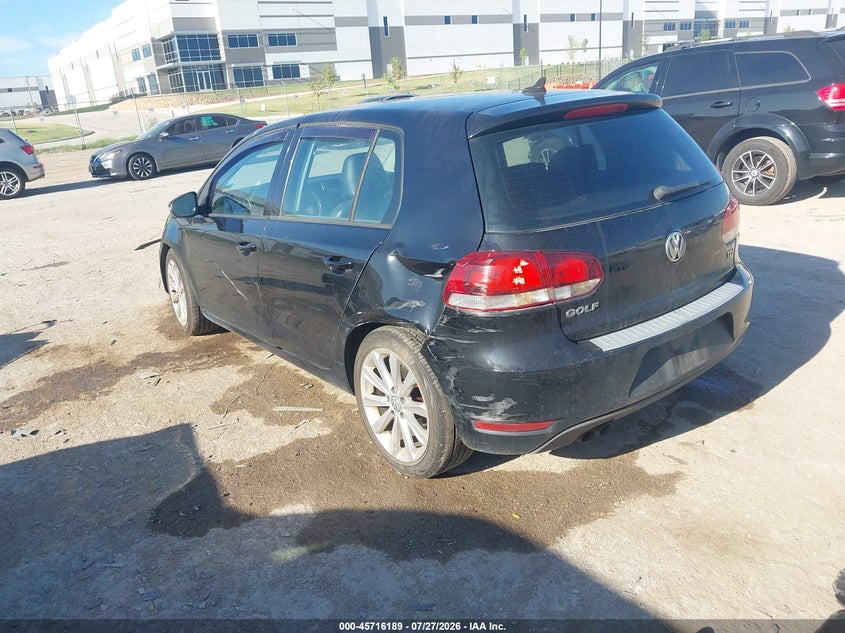 Vin: wvwdm7aj2dw054117, lot: 46214871, volkswagen golf 2.0l tdi 4-door 20133