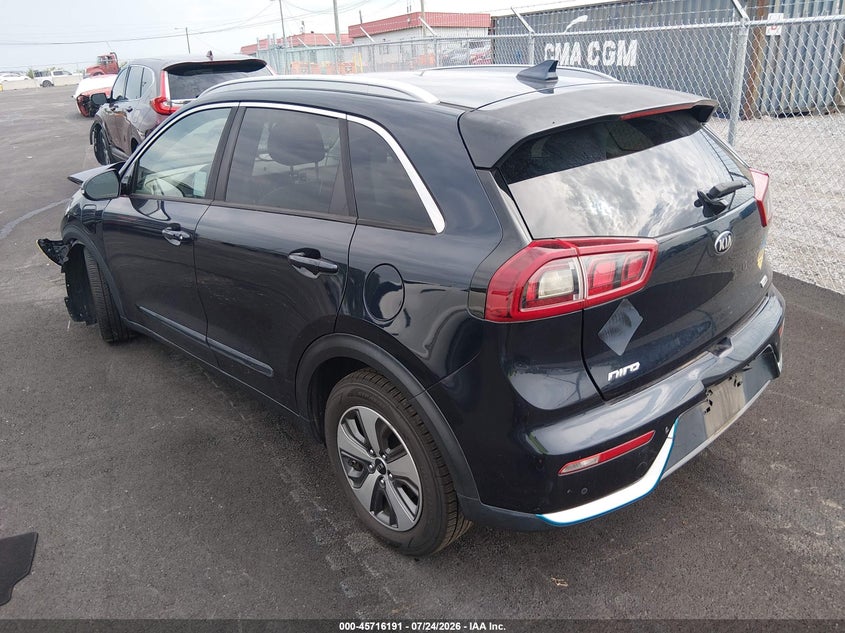 Vin: kndcc3ld3j5206096, lot: 46214873, kia niro plug-in hybrid ex premium 20183