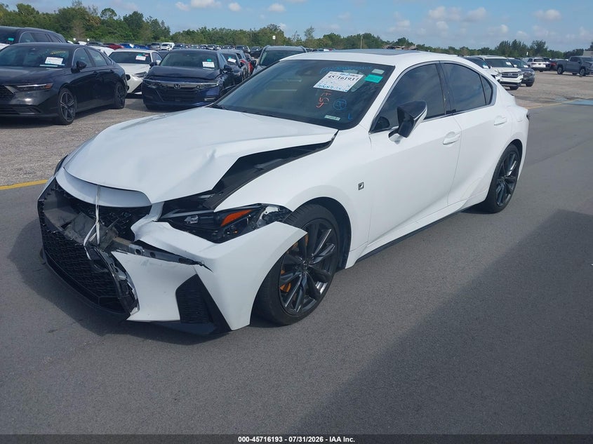 Vin: jthgz1b22p5060639, lot: 46214875, lexus is 350 f sport 20232