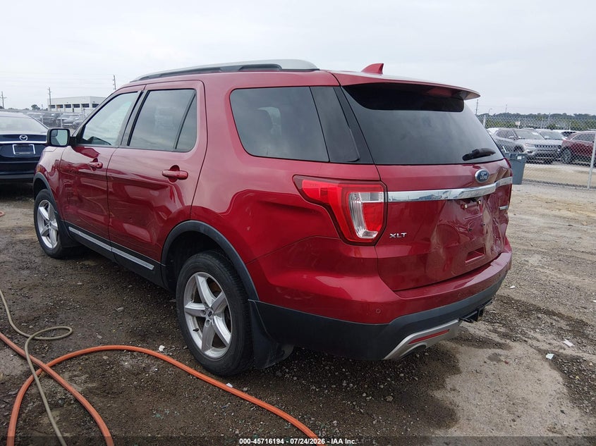 Vin: 1fm5k8dh3ggd14818, lot: 46214876, ford explorer xlt 20163