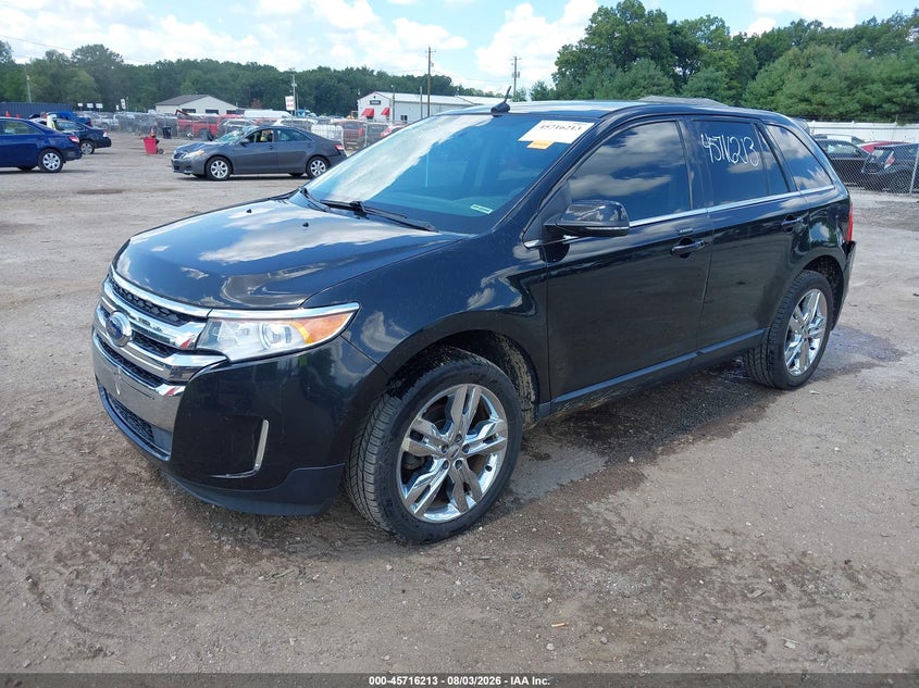 Vin: 2fmdk4kc2dbe24046, lot: 46214895, ford edge limited 20132