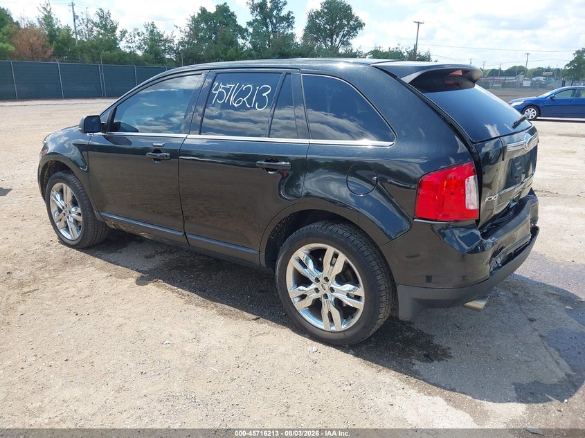 Vin: 2fmdk4kc2dbe24046, lot: 46214895, ford edge limited 20133