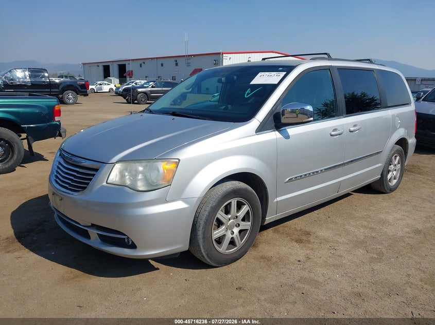 Vin: 2a4rr8dg2br705842, lot: 46214918, chrysler town & country touring-l 20112