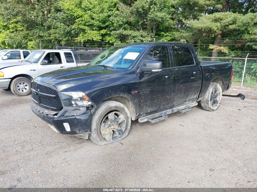 Vin: 1c6rr7lt2js337942, lot: 46214955, ram 1500 big horn  4x4 5'7 box 20182