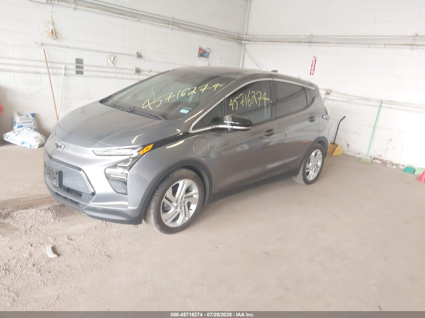 Vin: 1g1fw6s04p4123496, lot: 46214956, chevrolet bolt ev fwd 1lt 20232