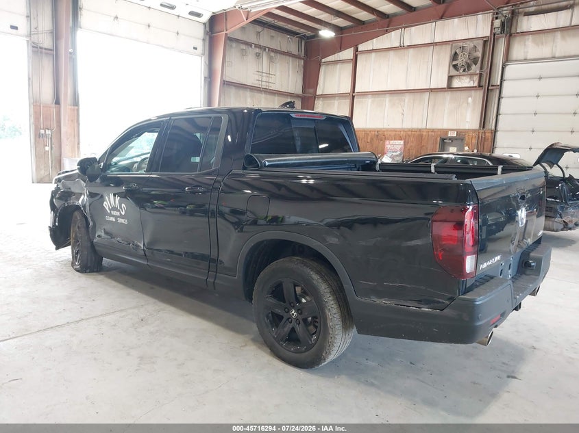 Vin: 5fpyk3f82pb059257, lot: 46214976, honda ridgeline black edition 20233