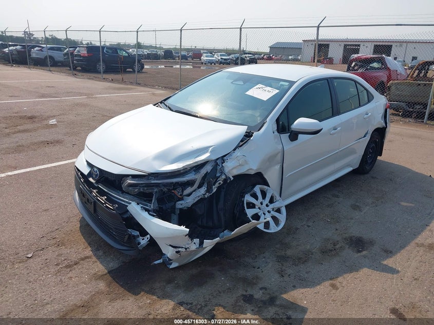Vin: jtdbcmfe8s3087447, lot: 46214985, toyota corolla hybrid le 20252