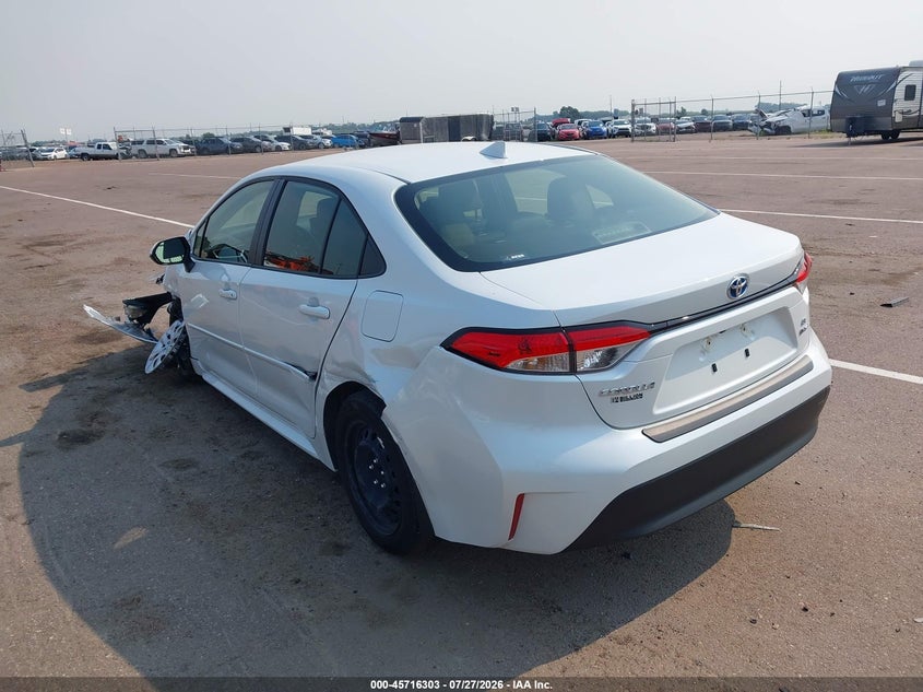 Vin: jtdbcmfe8s3087447, lot: 46214985, toyota corolla hybrid le 20253