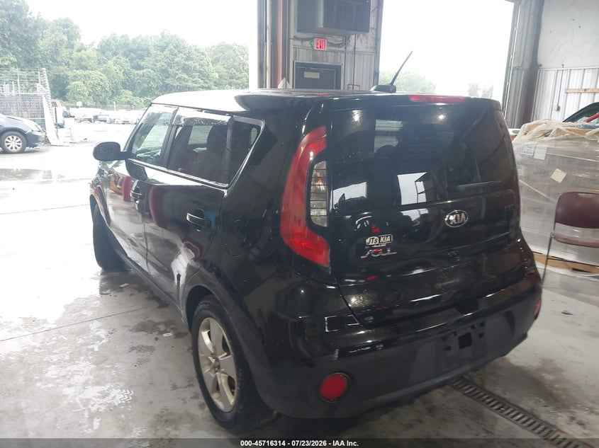 Vin: kndjn2a24k7695384, lot: 46214995, kia soul 20193