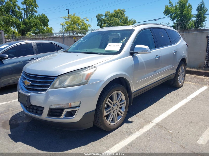 Vin: 1gnkrgkd0fj300364, lot: 46215010, chevrolet traverse lt 20152