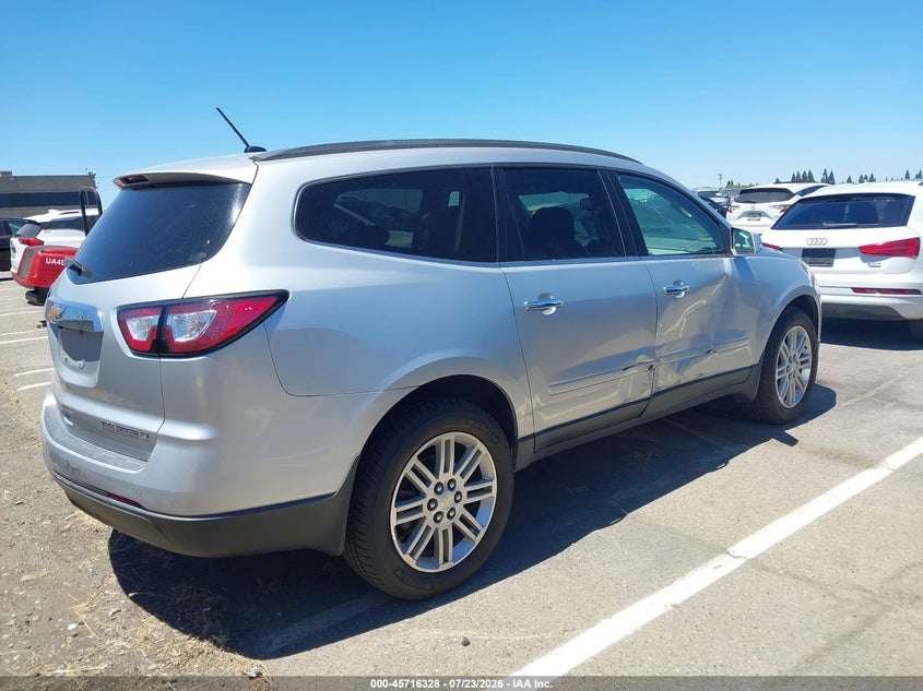 Vin: 1gnkrgkd0fj300364, lot: 46215010, chevrolet traverse lt 20154