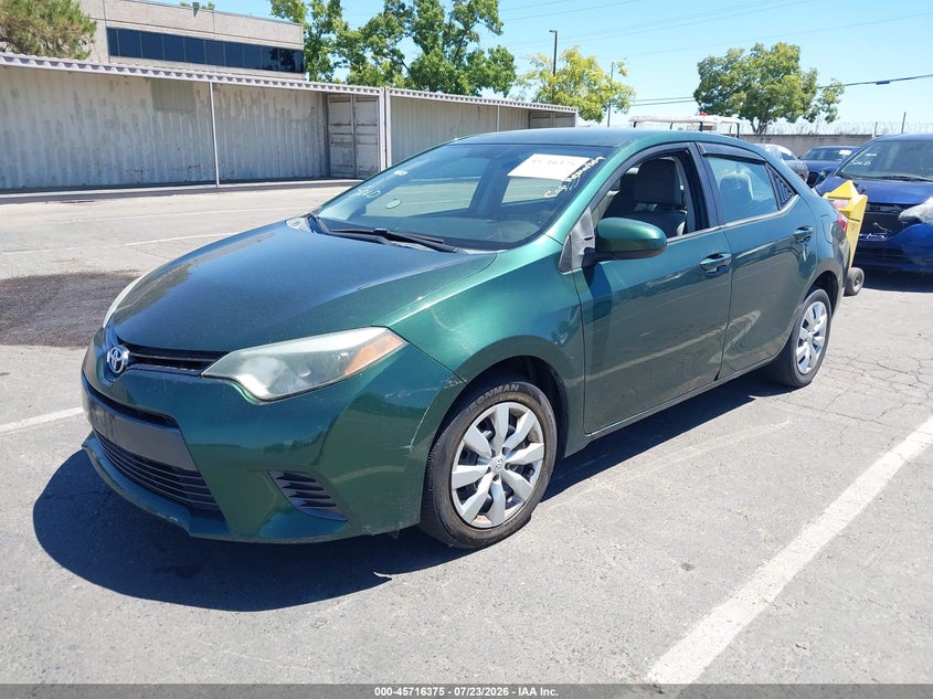 2015 TOYOTA COROLLA auction photo 2