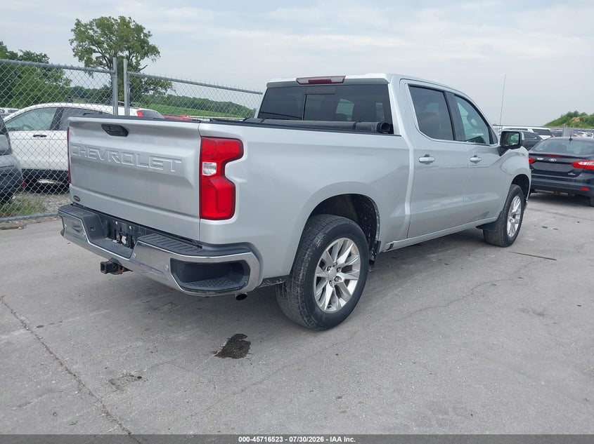 Vin: 1gcuyged9lz128736, lot: 46215205, chevrolet silverado 1500 4wd  short bed ltz 20204