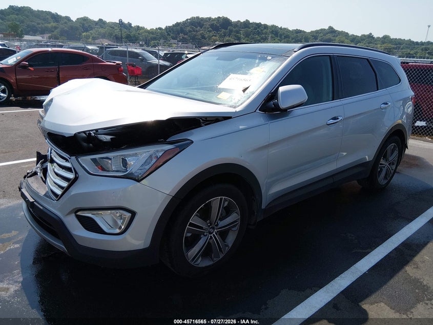 Vin: km8srdhf1eu083108, lot: 46215246, hyundai santa fe limited 20142