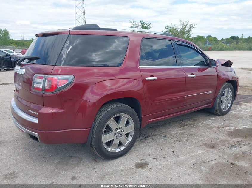Vin: 1gkkrtkd9fj148655, lot: 46215259, gmc acadia denali 20154