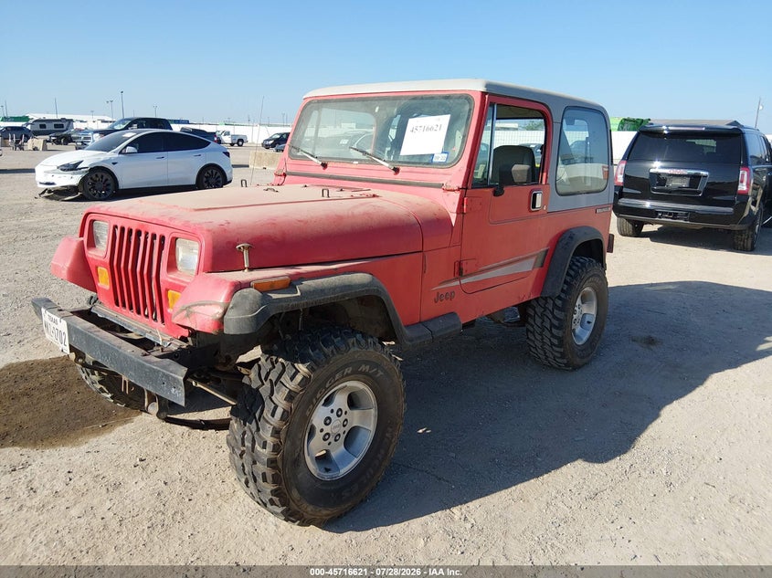 1989 Jeep Wrangler / Yj, Звичайний знос, IAAI, VIN 2J4FY29T9KJ127438 — фото 2