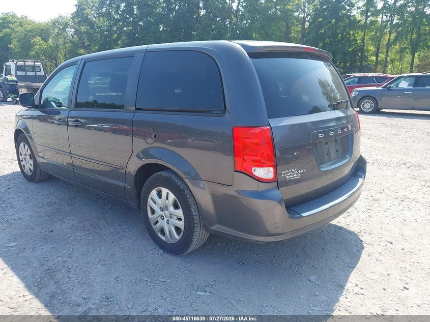 Vin: 2c4rdgbg1hr776850, lot: 46215321, dodge grand caravan se 20173
