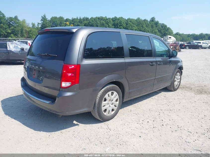 Vin: 2c4rdgbg1hr776850, lot: 46215321, dodge grand caravan se 20174