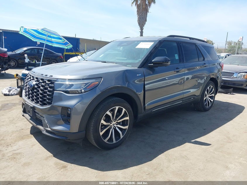 Vin: 1fmuk7kh5sgc00658, lot: 46215343, ford explorer st-line 20252