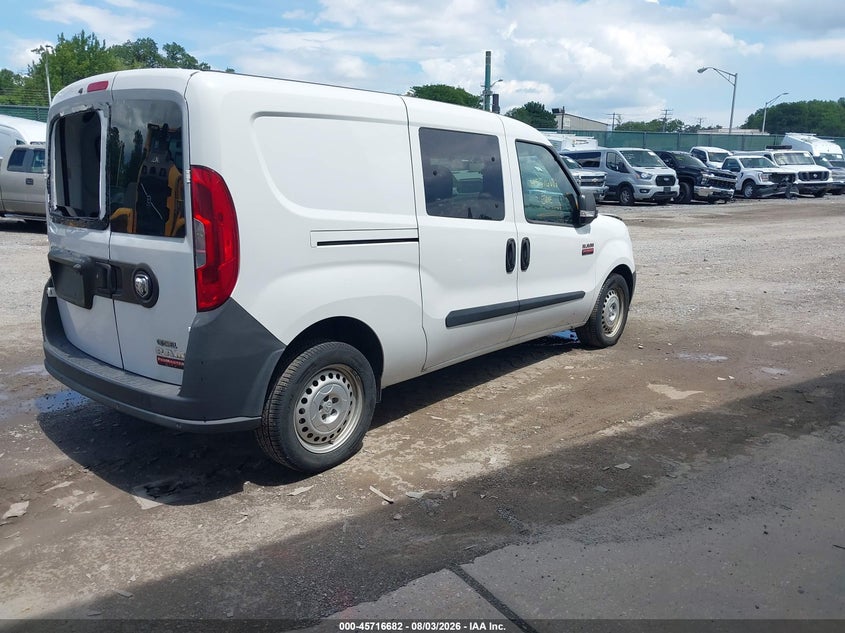 Vin: zfberfat6f6a87440, lot: 46215364, ram promaster city tradesman 20154