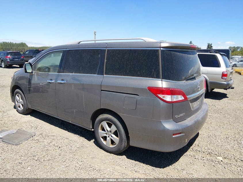 Vin: jn8ae2kp7h9167530, lot: 46215366, nissan quest sv 20173