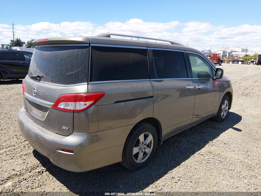 Vin: jn8ae2kp7h9167530, lot: 46215366, nissan quest sv 20174