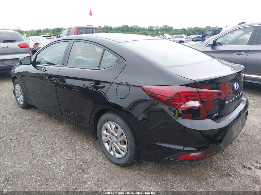 Vin: kmhd74lf5lu994190, lot: 46215373, hyundai elantra se 20203
