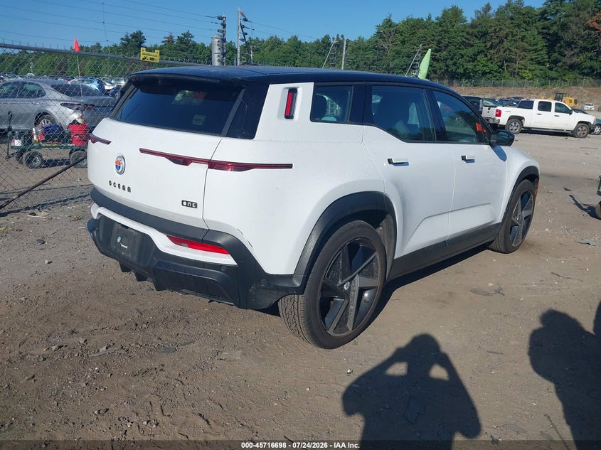 Vin: vcf1zbu20pg005945, lot: 46215380, fisker ocean one 20234