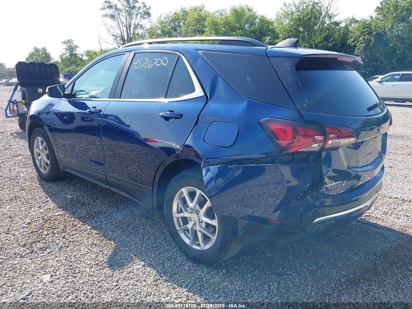 Vin: 3gnaxkev2nl271577, lot: 46215381, chevrolet equinox fwd lt 20223