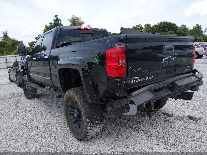 Vin: 1gc1kwey4jf100990, lot: 46215390, chevrolet silverado 2500hd ltz 20183