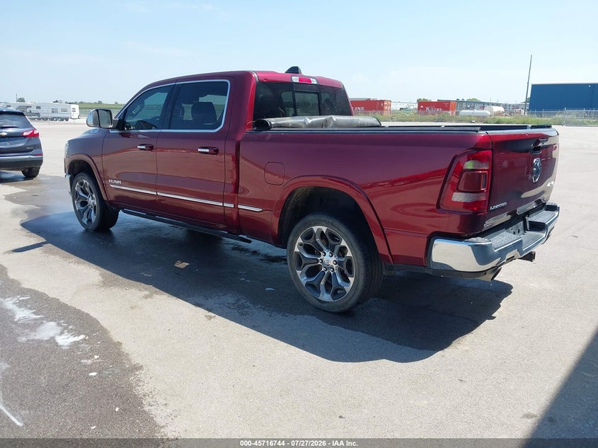 Vin: 1c6srfpt1kn559037, lot: 46215426, ram 1500 limited  4x4 6'4 box 20193