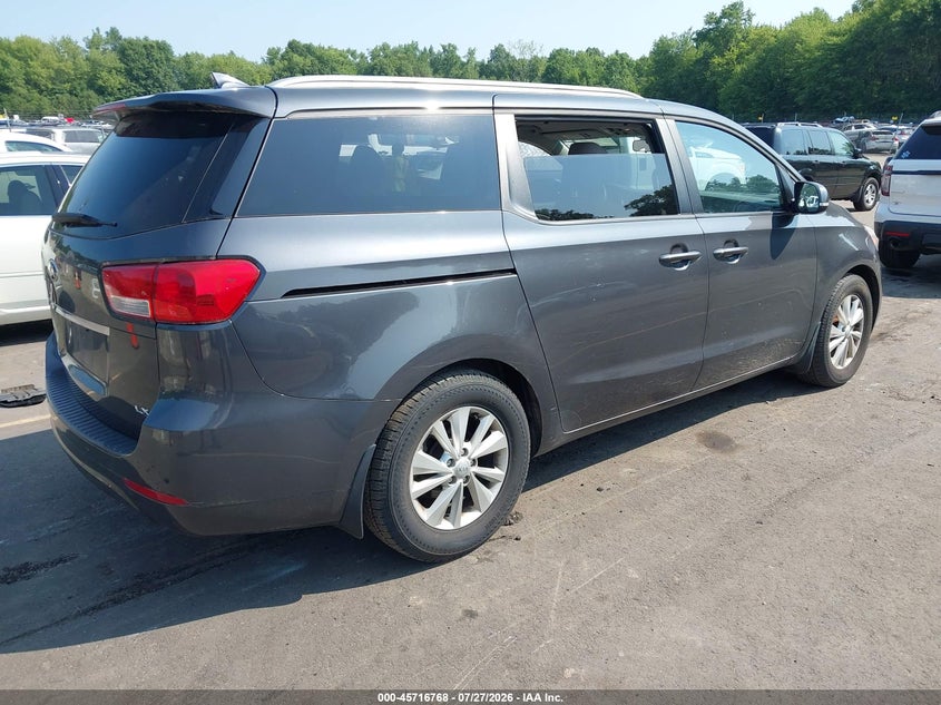 Vin: kndmb5c15g6110787, lot: 46215450, kia sedona lx 20164
