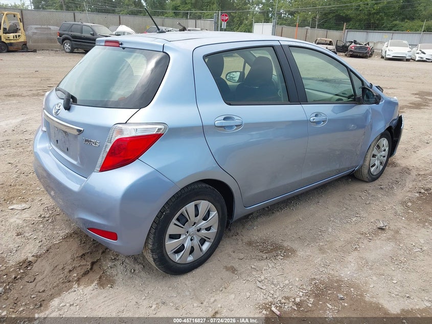 Vin: jtdktud30dd549871, lot: 46215509, toyota yaris l 20134