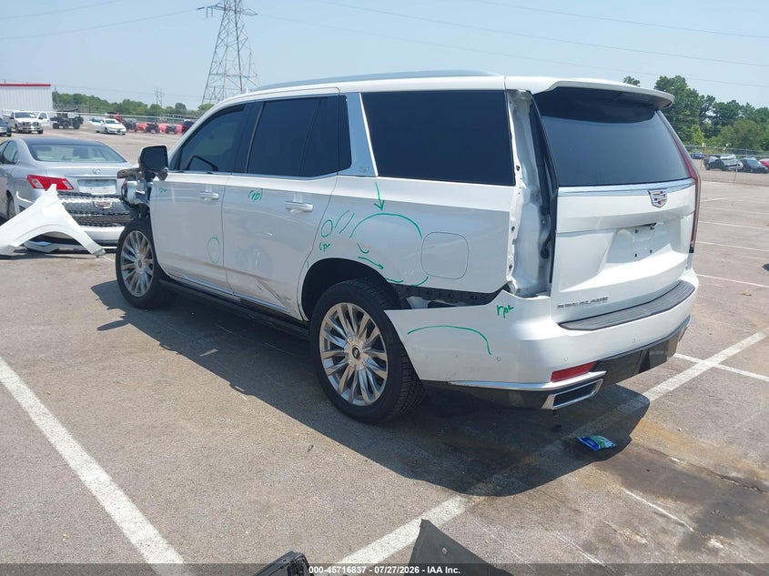 Vin: 1gys3ckl7mr269102, lot: 46215519, cadillac escalade 2wd premium luxury 20213
