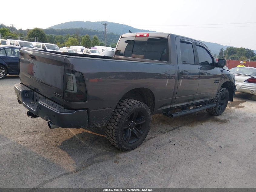 Vin: 1c6rr7ht8js175923, lot: 46215562, ram 1500 night  4x4 6'4 box 20184