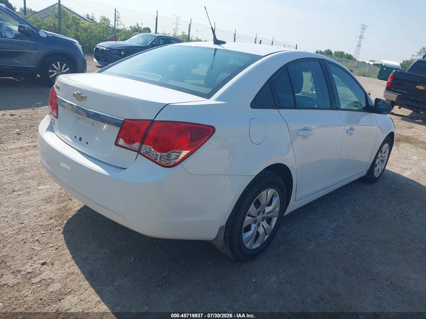 Vin: 1g1pa5sh7d7225663, lot: 46215619, chevrolet cruze ls auto 20134