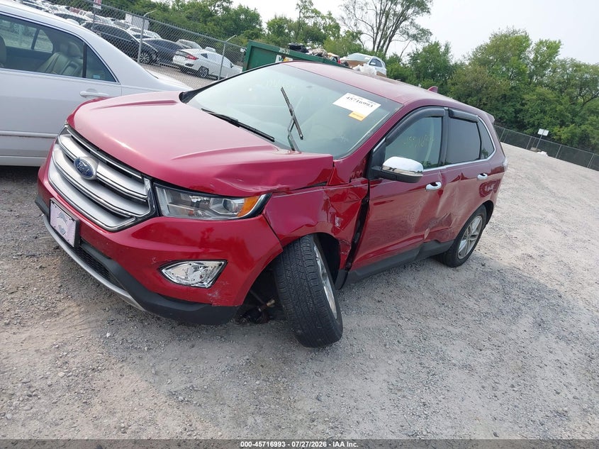 Vin: 2fmpk3j8xjbc19252, lot: 46215675, ford edge sel 20182