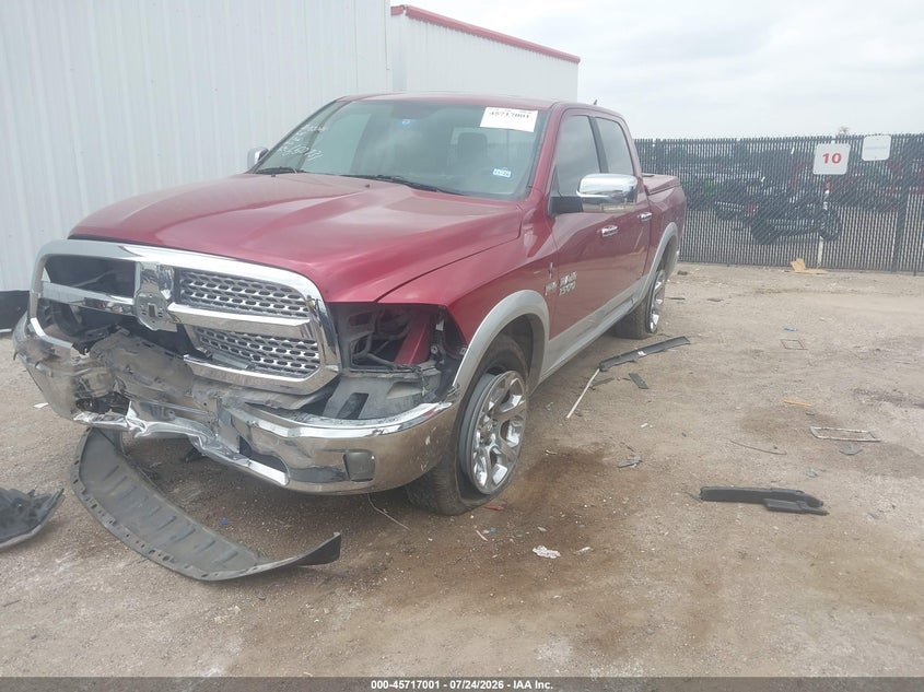 Vin: 1c6rr6nt4ds650731, lot: 46215683, ram 1500 laramie 20132
