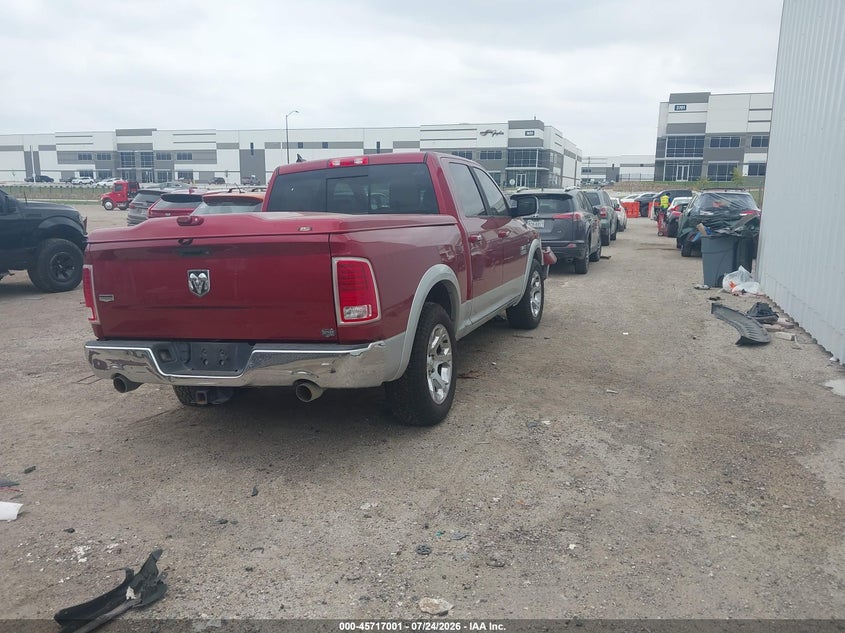 Vin: 1c6rr6nt4ds650731, lot: 46215683, ram 1500 laramie 20134