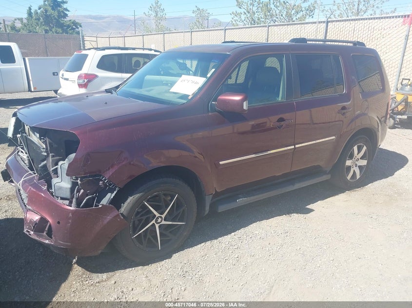 Vin: 5fnyf4h91cb031629, lot: 46215728, honda pilot touring 20122