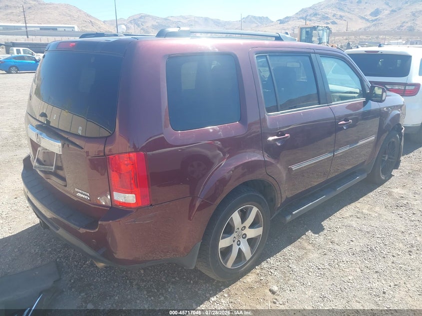 Vin: 5fnyf4h91cb031629, lot: 46215728, honda pilot touring 20124