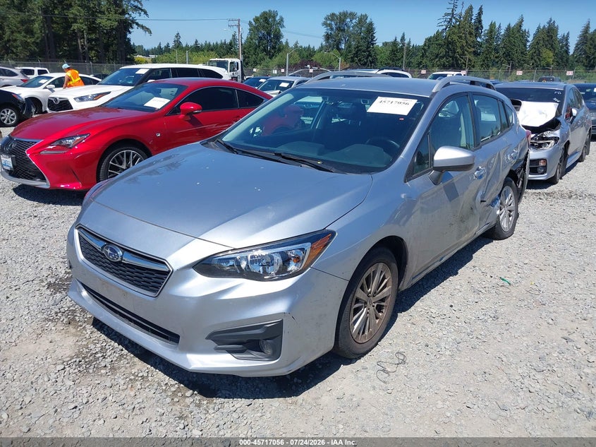 Vin: 4s3gtad69h3740635, lot: 46215738, subaru impreza 2.0i premium 20172
