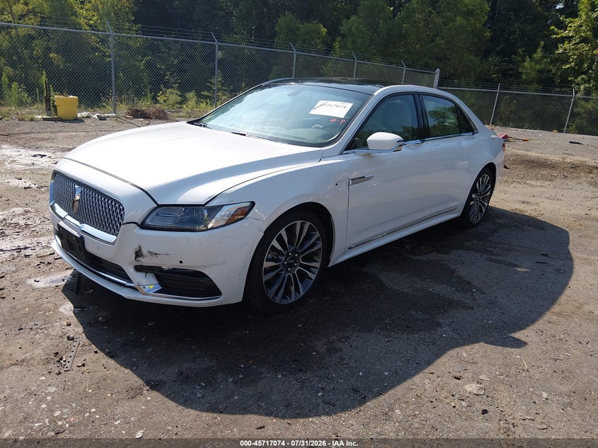 Vin: 1ln6l9sk3h5627273, lot: 46215756, lincoln continental select 20172