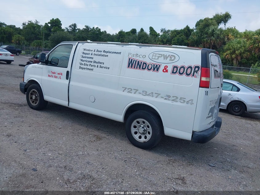 Vin: 1gcugadx3a1121935, lot: 46215790, chevrolet express 1500 work van 20103