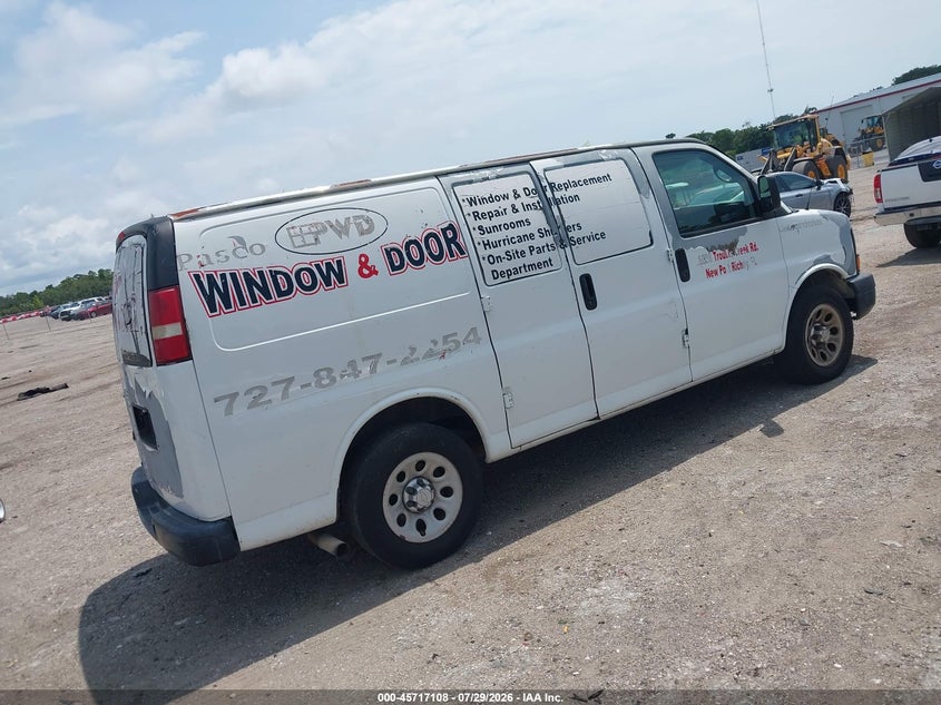 Vin: 1gcugadx3a1121935, lot: 46215790, chevrolet express 1500 work van 20104