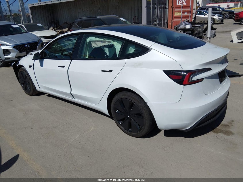 TESLA MODEL 3 2025 VIN 5YJ3E1EA7SF877434