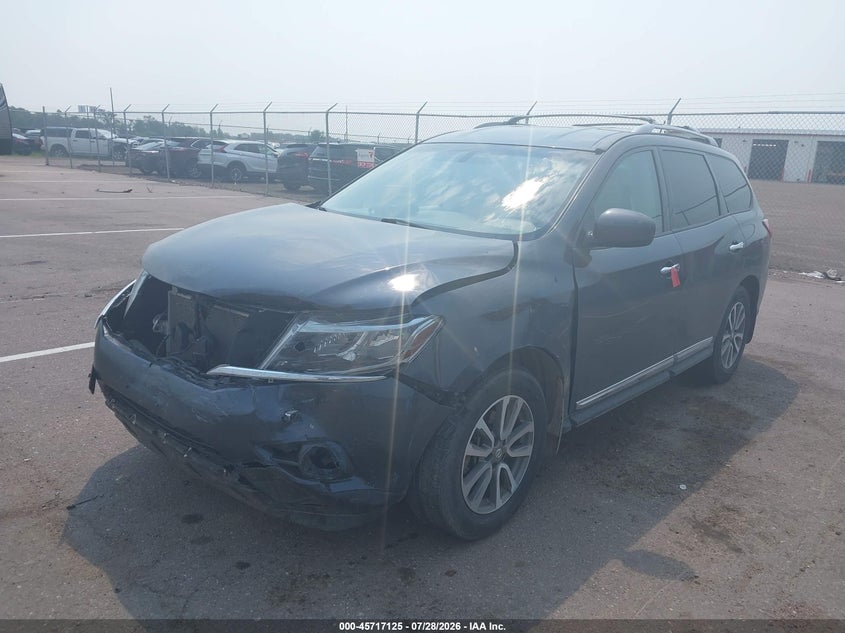 Vin: 5n1ar2mm7dc652553, lot: 46215807, nissan pathfinder sl 20132