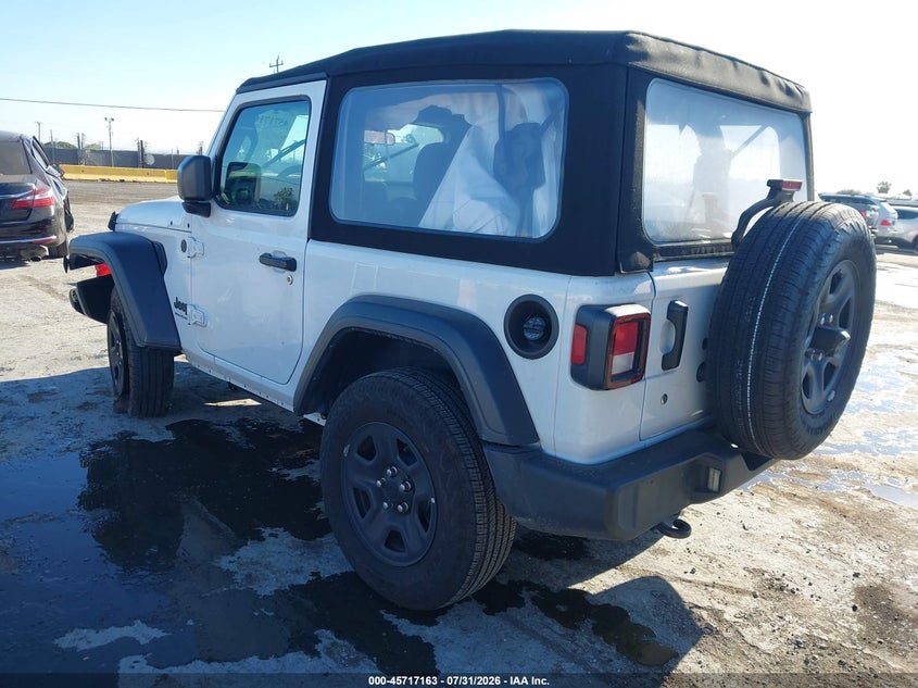 Vin: 1c4pjxan7rw354185, lot: 46215845, jeep wrangler 2-door sport 4x4 20243